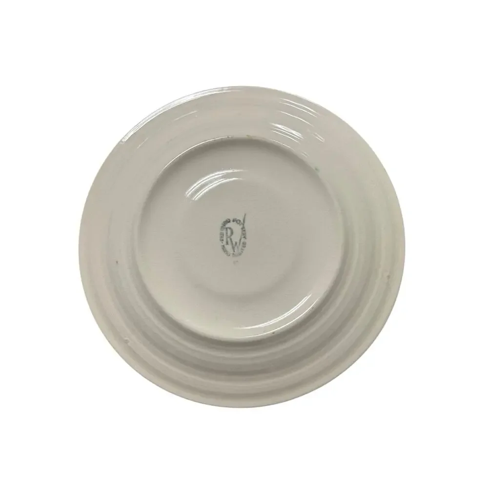 Pier 1 Celebration Cup Saucer Set With 7.5 in Plate White Porcelain Retired